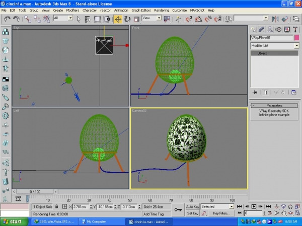 Creation of egg lamp: Step 3